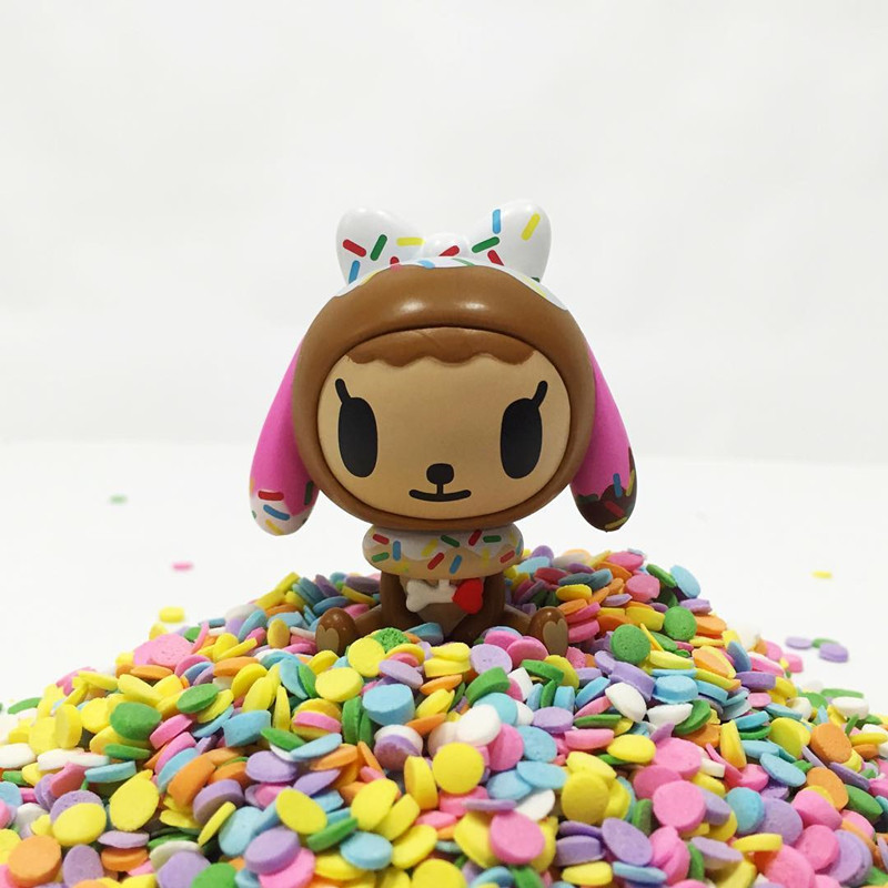 tokidoki盲盒甜甜圈女孩办公室桌面摆件迷你可爱收藏手办公仔
