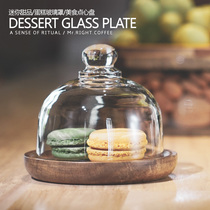 Mr. Ho Shi Mini Dessert Swing Glass Cover Afternoon Tea Tableware Exquisite Mousse Cake