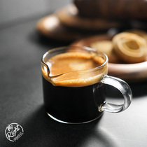 Italian heat-resistant glass small milk coffee mini-milk cylinder latte cup coffee cup coffee coffee shop utensils