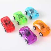 Mini transparent back force car back force toy car model Yiwu toy wholesale ground stock source creative small gift