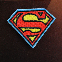 Japan Original Clothing Import Embroidery Machine High-end Embroidered Cloth Appliqued Clothing Decoration Down Clothing Patch Sticker Superman Logo