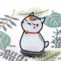 Japanese popular anime Summer Friend account cat teacher embroidery cloth patch patch decoration cartoon sticker
