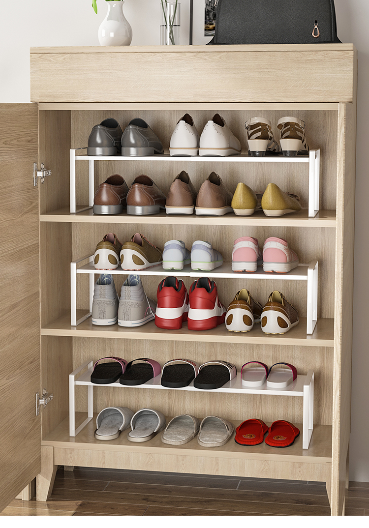 鞋子收纳鞋柜内置分层隔板家用门口简易鞋架子放鞋神器宿舍省空间