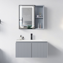 Balcony wall-mounted washbasin ceramic integrated washbasin cabinet combined toilet rock plate small family type wash table pool