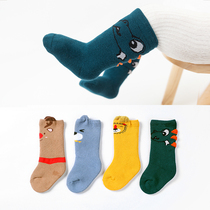 Baby socks spring and autumn pure cotton baby 0 - 1 - 3 years old boy and girl bone - free pine stockings in autumn and winter
