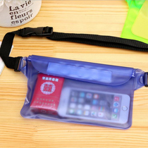 Swimming mobile phone waterproof bag Fanny pack Diving cover Transparent touchable takeaway rider rainy day equipment special large capacity
