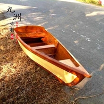 European-style wooden boat decoration boat Gondola wooden boat Wooden boat prop boat Antique wooden boat Flower boat One tip