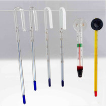 Aquarium fish grass turtle tank seawater thermometer water temperature temperature measurement glass thermometer crutch adhesive hook fat mini full