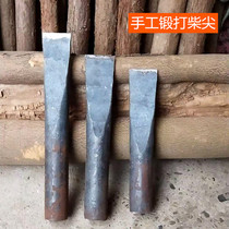 Hand forged firewood tip Axe tip coarse wood sharp artifact firewood chopping large firewood tip household firewood chopping pile tool