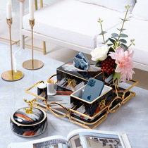 Light Extravagant American Home Tea Table Decorations Trays Pendulum suit Living room Contained Tissue Box Upscale Soft Dress Mix
