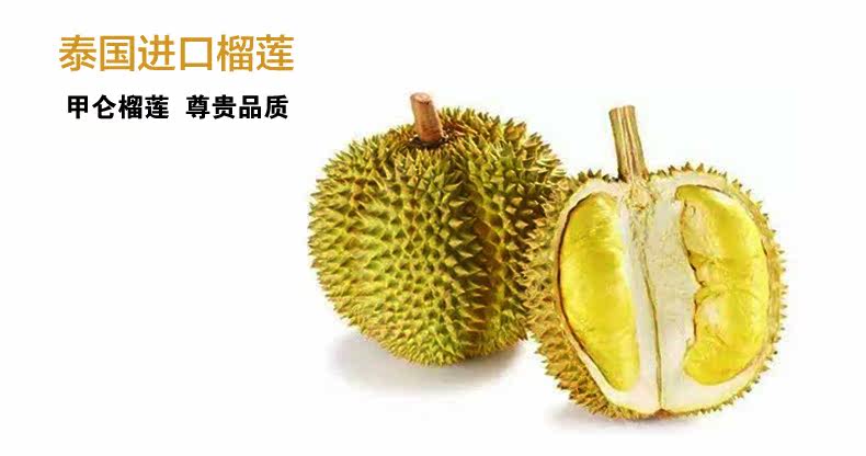 云南甲仑榴莲新鲜水果特级热带水果2-2.5千克一个包邮