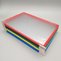 Metal frame PVC file display bag flip File bag file file protection cover hanging file bag