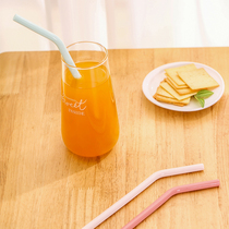 FaSoLa silicone Straw set drinking water hose safe and environmentally friendly non-disposable childrens universal portable accessories