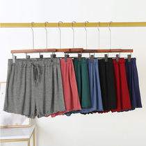 Modal casual shorts womens summer wear loose thin wide leg pants home pajama pants large size wooden ear thin