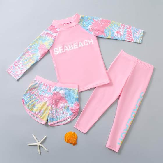Children's swimsuit three-piece set girls split 2024 new style girls medium-sized children's long-sleeved trousers sports sun protection quick dry
Children's swimsuit three-piece set girls split 2024 new style girls medium-sized children's long-sleeved trousers sports sun protection quick dry