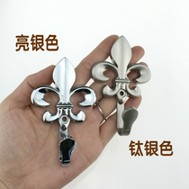 European modern simple alloy curtain hook wall hook wall hook large flower hook hanging ball strap tie rope accessories