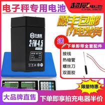 Chaowei 4V4ah electronic scale battery Electronic platform scale floor scale special 6V lithium battery 4V 5A general battery