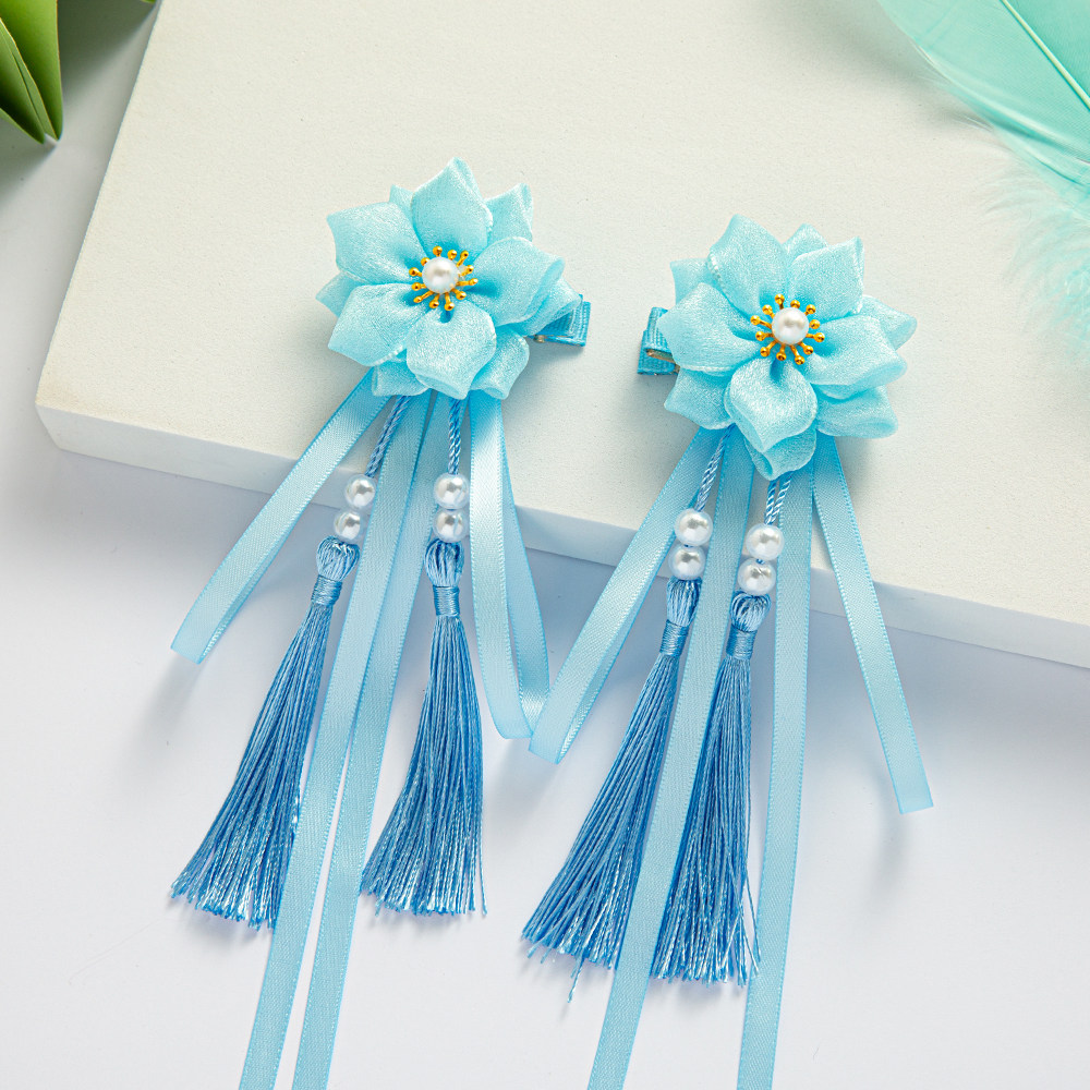 女童古风汉服头饰儿童发饰小女孩古装头花演出发卡夹子中国风发夹