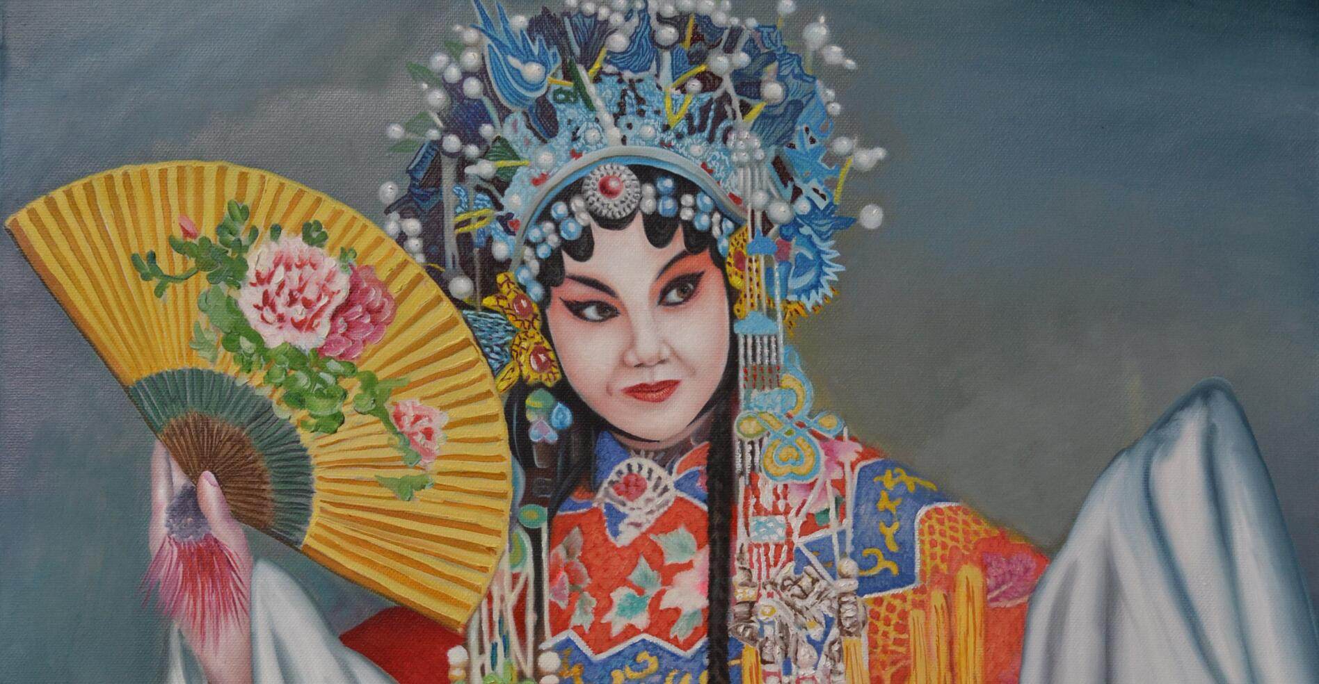 德润祥艺术 作品       张英   材料工艺: 布面油画 作品名称: 国 