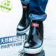 Rain boots men's fashionable short-tube women's low-cut rain boots water shoes rubber shoes men's overshoes waterproof non-slip men's shoes spring