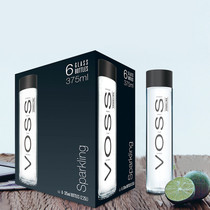 Norwegian imported VOSS Foss soda drink 375ml * 6 bottles full box of bubbly water airless