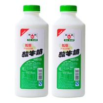He run low-fat sour milk 910g * 2 bottles of family children adult breakfast low temperature sour milk whole bottle