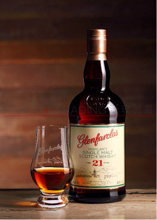洋酒英国glenfarclas 21yo格兰花格21年苏格兰高地单一麦芽威士忌_不