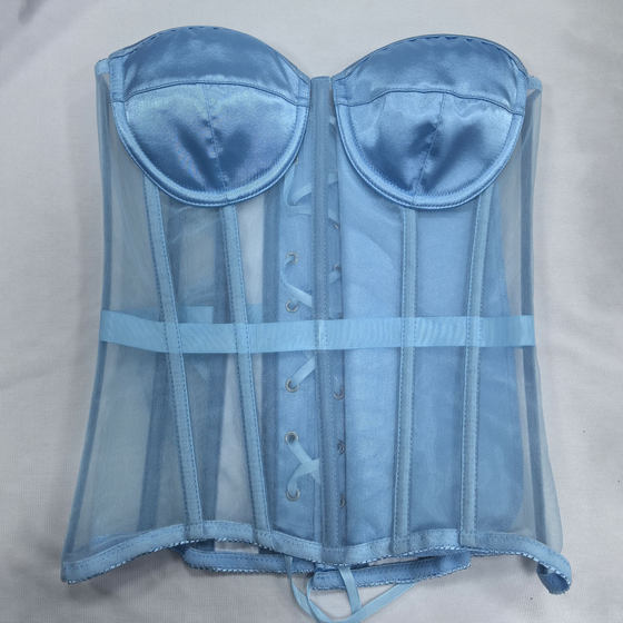 New style of stainless steel-free breathable mesh transparent fish bone plastic bodywear sexy gathering and belly-closing P3201
New style of stainless steel-free breathable mesh transparent fish bone plastic bodywear sexy gathering and belly-closing P3201