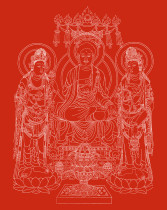 Sakyamuni teaches Buddha statues painted gold hand-painted coloring decompression and meditation (Coloring World)