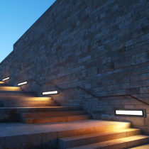 Generalized Outdoor Waterproof Ground Lamp Led Strip Aisle Wall Corner Lamp Garden Villa Outdoor Inlay STEP LIGHT