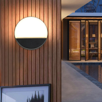 Waterproof outdoor wall lamp simple exterior wall circular wall lamp balcony courtyard lamp outdoor wall lamp door wall lamp outdoor