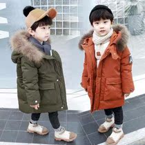 Boy winter clothing cotton clothes 2019 new children thickened cotton wool collar jacket foreign air boy winter baby cotton