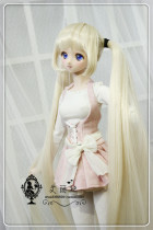 AP Rabbit power 3 min Hatsune miku double ponytail 1 3BJD DD MDD High temperature silk wig spot