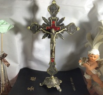 New home bronze gold silver and red copper vertical Baroque Crucifixion of Jesus and the Crucifixion of the Crucifixion of the Crucifixion of the Crucifixion