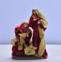 New silk clothes European-style Boutique Jesus Holy Baby Holy Family Ornaments Christmas gifts Wedding gifts