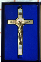 Fine foreign trade bronze St Benedict qumo Jesus cross icon pendant gift gift