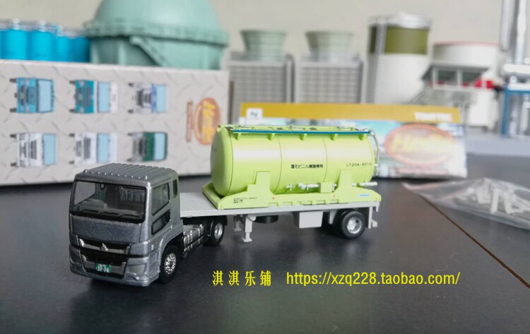 Модель машины tomytec㊣1：150拖车10弹 五十铃三菱 ud日野  集装箱化学品挂车