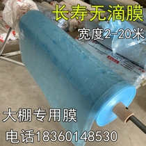 Greenhouse film No drop film Blue thick transparent plastic film Paper anti-aging agricultural farming vegetable greenhouse whole roll