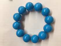 Raw mine turquoise blue turquoise hand bead diameter 1 9cm