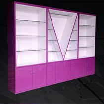 Paint cosmetics shelf skin care products boutique nail polish display cabinet V-shaped bag display cabinet product display cabinet