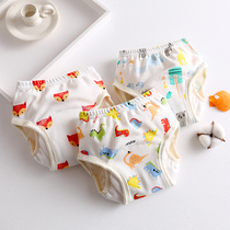 Training underwear leak-proof washable waterproof cotton baby toilet diaper diaper baby male learning pants summer