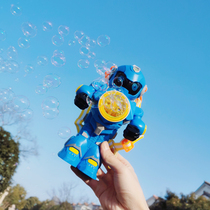 Robot bubble machine Net Red camera girl heart blowing children Girl leak-proof electric automatic