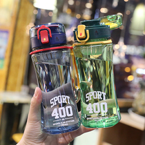 Sports fitness Cup female ins Wind plastic portable male water cup high-value students with filter screen heat-resistant tea cup