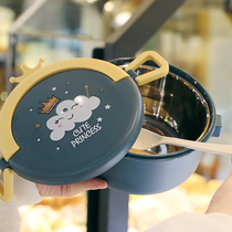 Girls lunch box cute stainless steel girl heart student lunch box ins high-value portable childrens lunch box