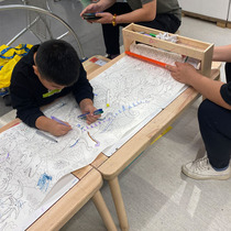 IKEA Mora painting equipment easel painting paper roll storage pieces baby childrens school supplies drawing paper painting roll frame