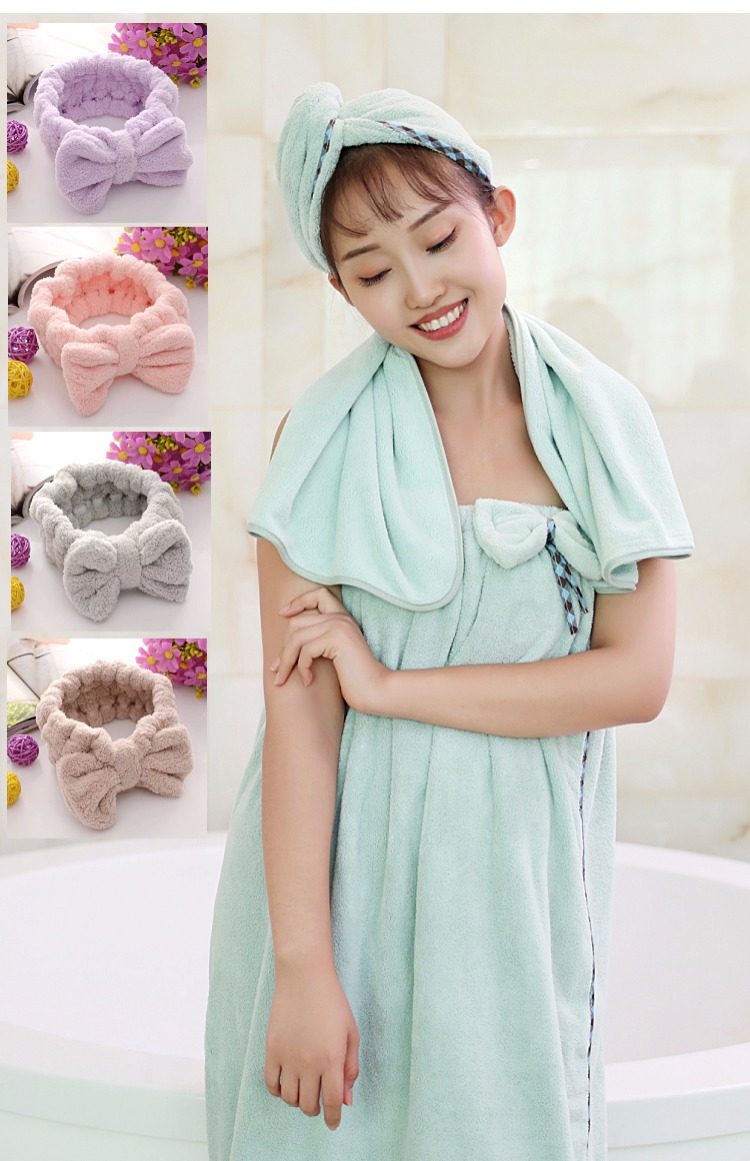韩国浴巾可穿女浴裙成人比纯棉全棉柔软超强吸水抹胸个性感大浴巾