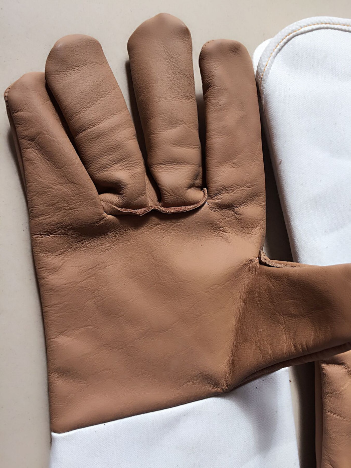 皮电焊手套/劳保手套/光皮手套/加长皮手套/头层牛皮电焊手套