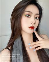 Hanging ear-dyed wig Long hair wig Female one-piece incognito straight hair extension piece Simulation hair increase hair volume wig piece