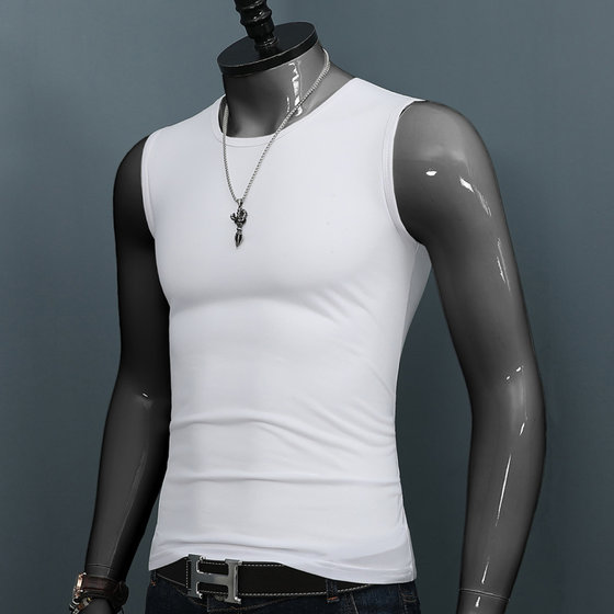 Sleeveless vest for men's summer pure cotton sports round neck slim vest solid color casual large size base top trendy brand
Sleeveless vest for men's summer pure cotton sports round neck slim vest solid color casual large size base top trendy brand