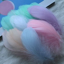Factory direct sales DIY handmade feathers large and medium floating feathers goose feather dream catcher jewelry accessories clothing accessories